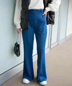 WEGO ポンチセンタープレスフレアパンツ