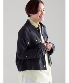 Te chichi リネンライクWポケットジャケット