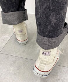 WEGO バックデザインクルーソックス