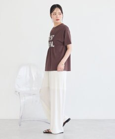 earth music&ecology シャーリングロゴTシャツ
