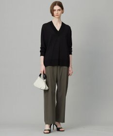 ICB 【洗える】ストレッチピーチツイル バレルパンツ