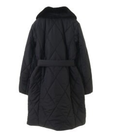 Green Parks ファー衿ダイヤキルト中綿コート