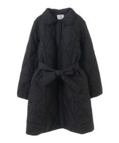 Green Parks ファー衿ダイヤキルト中綿コート