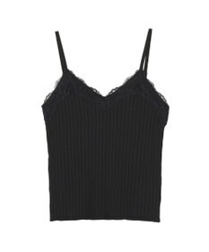 earth music&ecology レースリブキャミソール