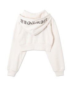 WEGO グラフィック裏起毛ショートZIPパーカー