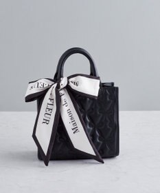 Maison de FLEUR スカーフ付リボンキルティング2Wayバッグ