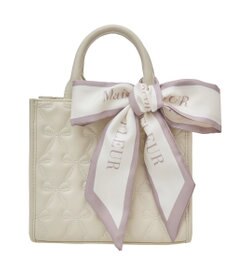 Maison de FLEUR スカーフ付リボンキルティング2Wayバッグ