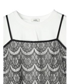 earth music&ecology ＳＥＴ２点レースキャミソール＋ＴＥＥ