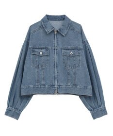 earth music&ecology ショートジップデニムジャケット