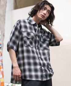 WEGO オンブレチェックシャツ(SS)