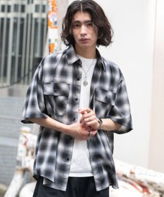 WEGO オンブレチェックシャツ(SS)