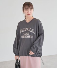 Green Parks ナイロンロゴＶネックプルオーバー