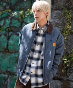 WEGO 【ユニセックス着用ITEM/MLサイズ展開】ワーカーズキルティングZIPジャケット