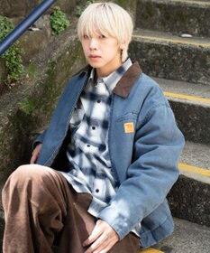 WEGO 【ユニセックス着用ITEM/MLサイズ展開】ワーカーズキルティングZIPジャケット