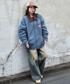 WEGO 【ユニセックス着用ITEM/MLサイズ展開】ワーカーズキルティングZIPジャケット