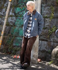 WEGO 【ユニセックス着用ITEM/MLサイズ展開】ワーカーズキルティングZIPジャケット