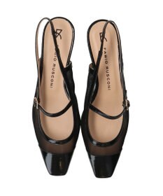 INTER-CHAUSSURES 【FABIO RUSCONI】ワンストラップネットバックバンドパンプス