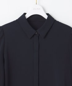 ANY SIS 【洗える】トロミシャツカラー ブラウス