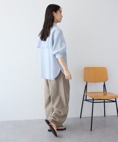 CRAFT STANDARD BOUTIQUE ストライプラグランタックシャツ