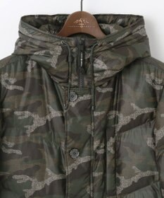 JOSEPH ABBOUD MOUNTAIN 【ECOファー/撥水/9ポケット】カモフラージュ ダウン コート
