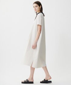 ICB L 【接触冷感・UVカット・洗える】RENUソフトタイプライター バンドカラーワンピース