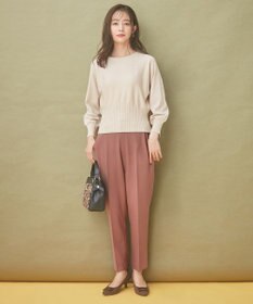 ANY SIS 【蓄熱効果】サーモトロン 2WAYストレッチ テーパードパンツ