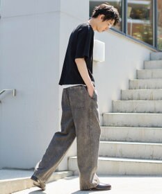 WEGO 【ユニセックス着用ITEM/ウエストゴム】ユルフィットデニムイージーパンツ