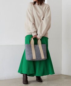 TOPKAPI 【TREASURE TOPKAPI】イタリアンフェルト ラメテープ トートバッグ 2023