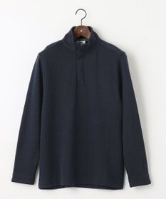 JOSEPH ABBOUD 【WEB/一部店舗限定】人気 杢糸ジャージ ハーフジップカットソー