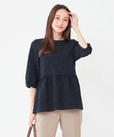 ANY SIS 【洗える】フラワーフクレジャガード ブラウス