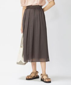 J.PRESS LADIES 【洗える】ブライトスパンボイルAタック スカート