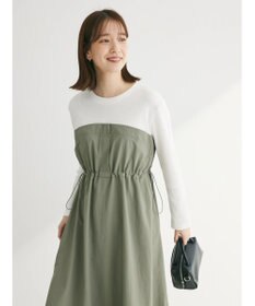 Green Parks ドロストドッキングワンピース