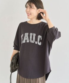 Green Parks ７分袖ミニ裏毛ドルマンロゴプルオーバー