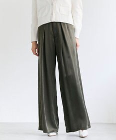 BEIGE， FRANKLIN / ドレープタックワイドパンツ