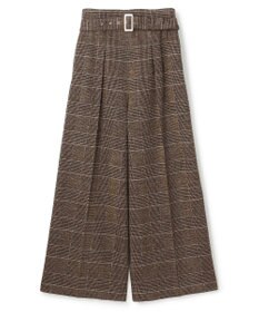 uncrave モールチェック ワイドパンツ