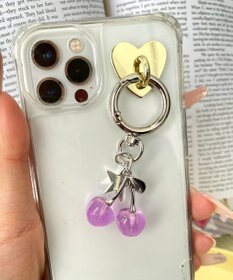 WEGO カラークリアチェリーキーホルダー