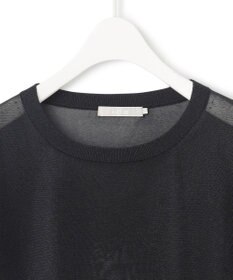 ICB 【MAG×スタイリストコラボ】シャイニーシアーニット×サテンストレートパンツ