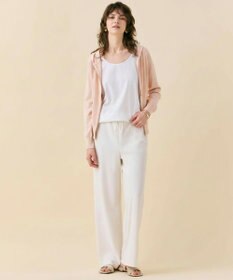 BEIGE， MONSTERA / ストレッチ フーデットニット