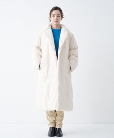 KWD 【日本製/高品質ダウン】DOWN COAT グリーンダウン ロングダウンコート
