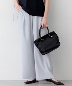 23区 【WEB&一部店舗限定】ストレッチジョーゼット ワイドパンツ