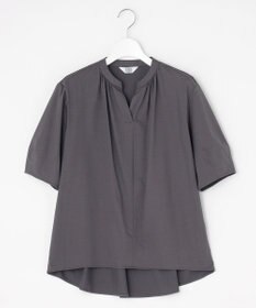 J.PRESS LADIES 【接触冷感】プレーティングジャージー ペプラム カットソー