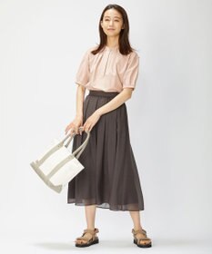J.PRESS LADIES 【洗える】ブライトスパンボイルAタック スカート