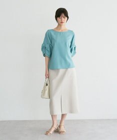 YECCA VECCA ハシゴレースタックスリーブブラウス