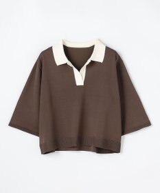 ANY L 【2SET】バイカラーポロニット×スカートセット