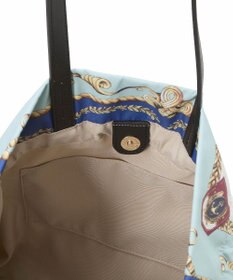 TOPKAPI 【TREASURE TOPKAPI】マイルドサテン スカーフ柄 巾着 トート バッグ