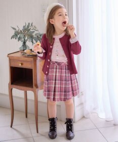 ANY KIDS チェック プリーツ スカパン