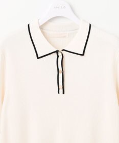 ANY SIS 【UVケア】ポロ襟 プルオーバー