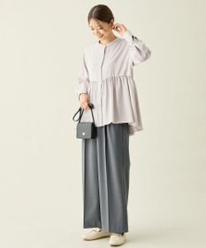 ANY L エニィファンクションペプラムブラウス