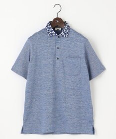 JOSEPH ABBOUD 【リネン素材/清涼感/吸水速乾】リネンハニカム 半袖 ポロシャツ