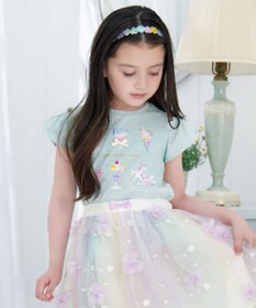 ANY KIDS スイーツ オン・オフショルダー Tシャツ